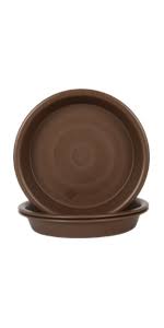 Use a bloem saucer to keep plants healthy and hydrated. Amazon Com Plant Saucer 12 Inch Heavy Large Planter Durable Thicker Plastic Plant Trays For Indoors And Outdoor Plant Saucer Drip Trays Brown 12 3 Pack Garden Outdoor