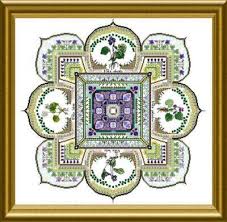Violet Patch Mandala The Cross Stitch Pattern