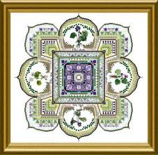 Violet Patch Mandala The Cross Stitch Pattern