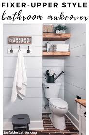 You will find products for the kitchen, dining room, living room, bedroom, bathroom and beyond! Modern Rustic Bathroom Farmhouse Room Makeover Joyful Derivatives