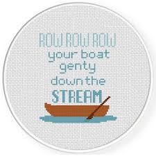There are 161 items in this collection. Row Row Row Your Boat Cross Stitch Pattern Daily Cross Stitch