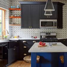 One of my favorite looks right now for a kitchen is a mix of grey and white painted cabinets, so we've collected 40 beautiful grey and white kitchens. 75 Beautiful Farmhouse Kitchen With Black Cabinets Pictures Ideas July 2021 Houzz