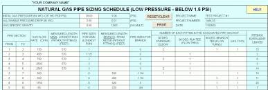Propane Line Sizing Online Charts Collection