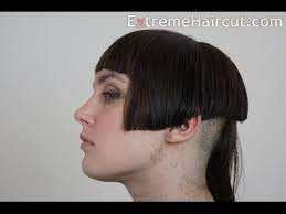 Short bob haircuts look superb whether parted in the middle or on the side. Long To Short Classic Bob Hairstyle With Short Bangs And Long Tuft Extremehaircut Com Model Youtube