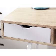 Schreibtisch Bryrup 2 Schubladen Eiche Weiss Schreibtisch Schubladen Retro