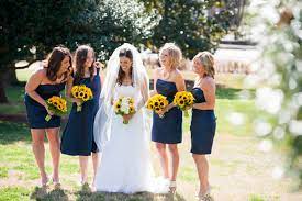 These are great for a spring or summer wedding, as it really speaks to the joys and happiness of the season daisies: Sunflower Wedding Bouquets Centerpieces Mywedding