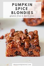 I love the mornings this time of the year. Gluten Free Pumpkin Spice Blondies The Toasted Pine Nut