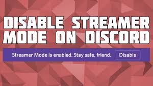 And now that you've activated streamer mode on discord, you're. How To Disable Streamer Mode On Discord Permanently Turn Off Streamer Mode On Discord Youtube