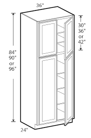 H bronze anthracite modular bamboo closet system Willowbrook 36 X 84 Pantry Cabinet