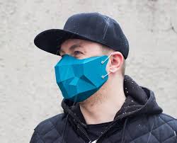 Papercraft 3d Face Cover Mask Type 2 Pattern Halloween Etsy In 2020 Mask Types Mask Diy Face Mask