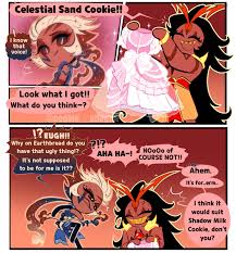 CookieShogun on X: [35] COMIC COLLAB with @lady_eggy !! Shadow Milk Cookie  is in BIG trouble... . burningspicecookie comic cookierun cookierunoc  t.cogbCIUwc6Nr  X