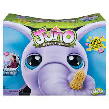 Juno My Baby Elephant With Interactive Moving Trunk And Over 150 Sounds And Movements Swe Zin Usa