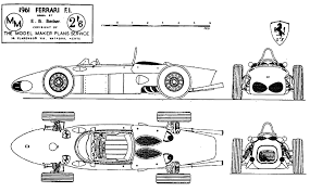 Mike hawthorn #ferrari 335 #lemans 1957 →. 1961 Ferrari 156 F1 Sharknose Cabriolet Blueprints Free Outlines