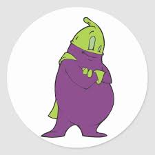 Maybe you would like to learn more about one of these? Silly Superhero Eggplant Cartoon Character Classic Round Sticker Zazzle Com Eggplant Cartoon Cartoon Characters Cartoon