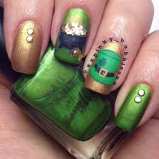 You've got it all with this one, even the beer! 19 Glam St Patrick S Day Nail Designs From Instagram Beauty