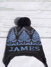 Winter Hat With Name Custom Knit Hat For Kids Personalized Etsy Knitted Hats Winter Hats Custom Knit