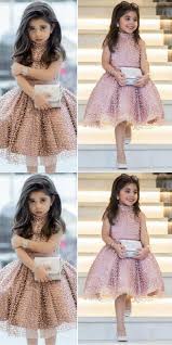 Rosa Blumenmadchenkleider Kurz Perlan A Line Kinder Kleider Fur Hochzeit African Print Fashion Dresses African Print Fashion Kids Dress Wear