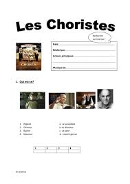 Les Choristes Activity Booklet French Worksheets Booklet Activities
