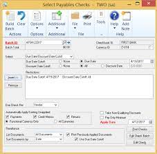 You can still apply without registering your go card. Microsoft Dynamics Gp How To Creating A Payables Check Batch Using A Cutoff Date Erp Software Blog