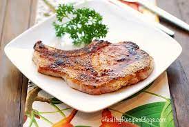 Some oven baked pork chops recipes do ask you to sear your meat before finishing them in the oven. Juicy Baked Pork Chops Recipe Healthy Recipes Blog Recipe Pork Chop Recipes Baked Baked Pork Chops Healthy Pork Chop Recipes