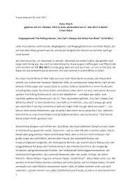 Unsere hier aufgeführten muster und vorlagen werden dir eine hilfestellung bieten, um einen optimalen lebenslauf zu erstellen. Https Www Havemann Gesellschaft De Fileadmin Robert Havemann Gesellschaft Aktuelles 2017 Trauerrede Pdf