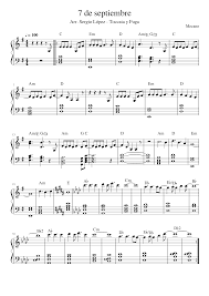 A ella le dedicó nacho cano dos de las canciones más famosas del pop español: 7 De Septiembre Mecano Sheet Music For Piano Solo Download And Print In Pdf Or Midi Free Sheet Music Musescore Com