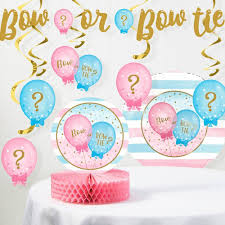 Balloon Print Gender Reveal Decoration Kit Gender Reveal Decorations Gender Reveal Party Supplies Gender Reveal Balloons