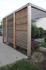 Louvered Garden Privacy Wall Backyard Privacy Screen Privacy Screen Outdoor Backyard Shade