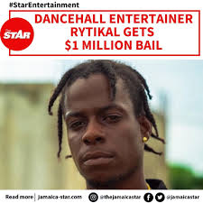 Dancehall entertainer Ryan McFarlane, more popularly known as 'Rytikal',  was today offered $1 million bail when he appeared in the Gun Court