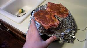 Pour worcestershire sauce over, and sprinkle liberally with meat tenderizer, garlic, salt and pepper. The Geek Redneck Ribeye Steak From Frozen On The Nuwave Oven Youtube