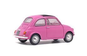 New techno blue matt dashboard. Fiat 500 Pink 1965 Solido