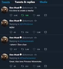 Elon musk (inset) says he will plant an anime flag on the moon. Supernerdland Is A Horrified C 3po On Twitter Elon Musk Will Make Anime Real