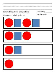 Ab patterns complete the ab patterns. Abab Pattern Shape Worksheet By My Little Dragonflies Tpt