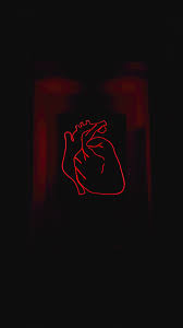 #red #grunge #aesthetic #redaesthetic #dark. Retro Red Heart Aesthetic Neon Wallpapers Wallpaper Cave
