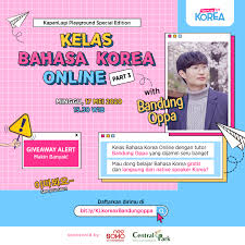 We did not find results for: Daftar Kelas Bahasa Korea Online Bareng Bandung Oppa Gratis Dan Menangkan Hadiah Hadiah Serunya Kapanlagi Com