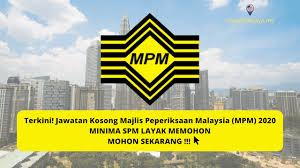 01 januari 2020 (rabu) hingga 14 januari 2020 (selasa). Minima Spm Boleh Memohon Jawatan Kosong Majlis Peperiksaan Malaysia Mpm 2020 Kini Dibuka