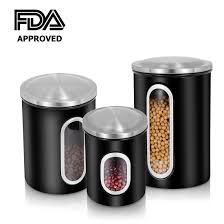 Best quality kitchen canister set under $50 that are both durable and easy to clean size of 4 jars: Cheap Kitchen Canister Sets Black Find Kitchen Canister Sets Black Deals On Line At Alibaba Com