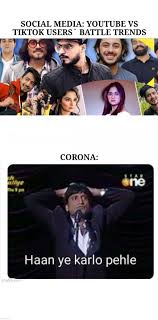 Hello guys this is shaan here. Youtube Vs Tiktok Users Battle Trends Imgflip