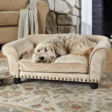 Enchanted Home Ultra Plush Dreamcatcher Pet Sofa In Caramel Pet Sofa Dog Sofa Pet Sofa Bed
