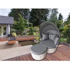 Shop for outdoor daybed cushion online at target. Henryka Patio Daybed With Cushions Resin Grey Lowe S Canada