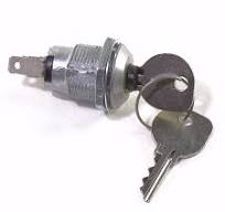 2-Position Ignition Key Switch (Spade Terminal)