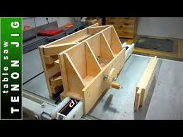 Tenon Jig For Table Saw Diy Adjustable Tenoning Jig Youtube In 2020 Tenon Jig Table Saw Jig