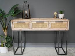 Shop the wicker console tables collection on chairish, home of the best vintage and used furniture, decor and art. Whitewashed Wood And Rattan Console Table My Vintage Home