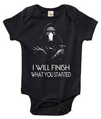 Finish What You Started Star Wars Kylo Ren Onepiece Baby Bodysuit Baby Clothes 36 Months You Can Baby Bodysuit Star Wars Baby Bodysuit Cute Outfits For Kids