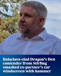 Brian Smillie turned up five years after the relationship ended and  attacked the car. Read more: https://eu1.hubs.ly/H0jMxhT0