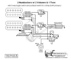 2 Humbuckers 3 Way Toggle Switch 2 Volumes 1 Tone Coil Tap Toggle Switch Coil Guitar
