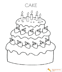 Birthday cakes are celebration cakes that tell the world: Birthday Cake Coloring Page 13 Free Birthday Cake Coloring Page