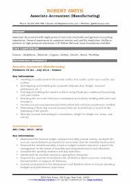 associate accountant resume samples