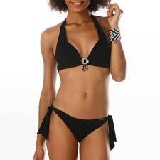 Maillot de bain noir camaïeu. Haut De Maillot De Bain Triangle Coques Jaho Banana Moon Black
