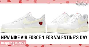 New Nike Air Force 1 Valentine S Day Sneakers Dropping In 2021 Girlstyle Singapore The shoes are in celebration of 2021 valentines day, find out more here. new nike air force 1 valentine s day